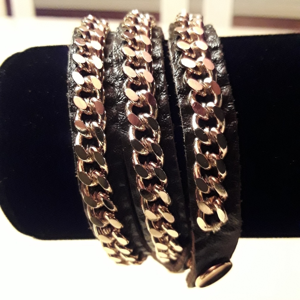 Two wrap around bracelets with snaps